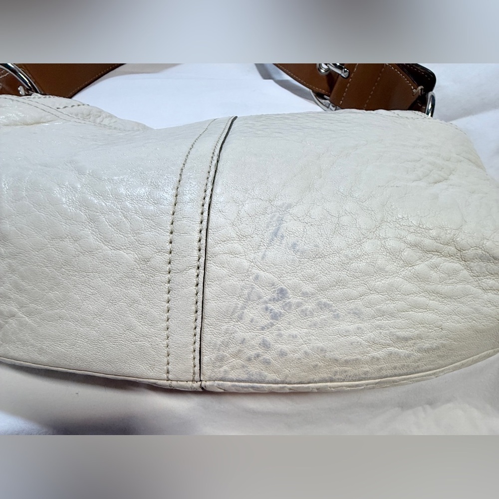 Coach White and Brown Shoulder Bag - Picture 11 of 12